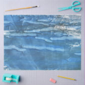 Sättigte blaue Wasserfarbe Seidenpapier (Basteln)