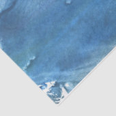 Sättigte blaue Wasserfarbe Seidenpapier (Ausschnitt)