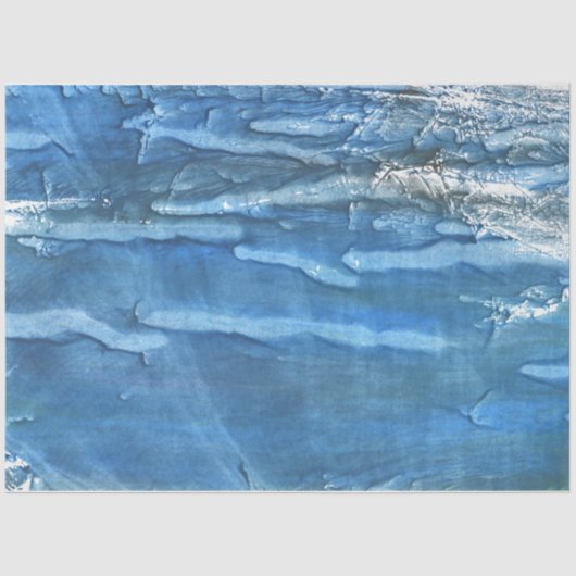 Sättigte blaue Wasserfarbe Seidenpapier (Vorderseite)