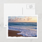 Sättigter Strand von Florida bei Sonnenaufgang Postkarte (Vorne/Hinten)