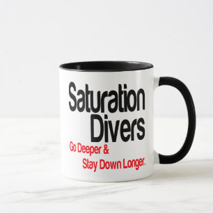 Sättigungstaucher gehen tiefer tasse