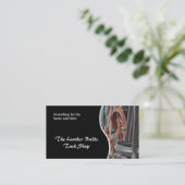 Sattlerwerkstatt- und Reißnagelgeschäft Visitenkarte (Stehend Vorderseite)