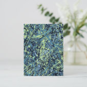 SATURATION (ein abstraktes Kunstdesign) ~ Postkarte (Stehend Vorderseite)