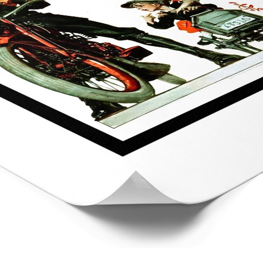 Saturday Evening Post Art Poster (Ecke)