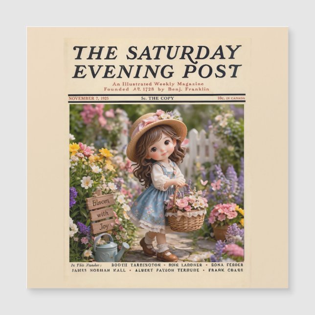 Saturday Evening Post Magnetkarte (Vorderseite)