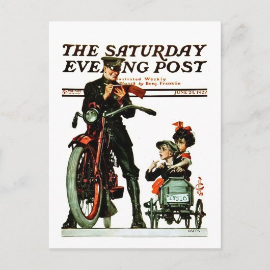 Saturday Evening Post Postkarte (Vorderseite)
