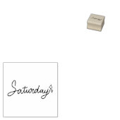 Saturday Weekday Journal Design Gummistempel (Stempel)