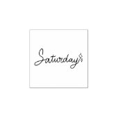 Saturday Weekday Journal Design Gummistempel (Prägung)
