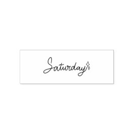 Saturday Weekday Journal Design Permastempel