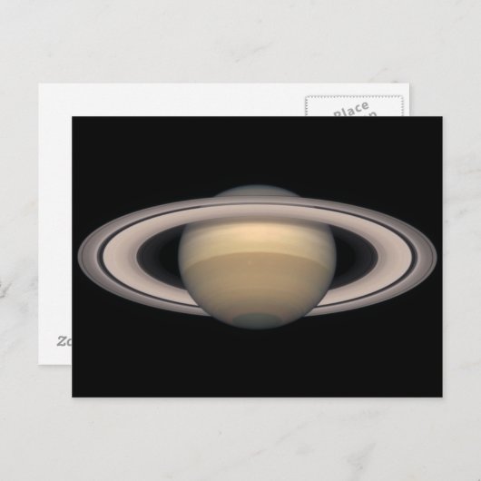 Saturn 1999 Postkartengeschenk für Wissenschaft un Postkarte (Vorne/Hinten)