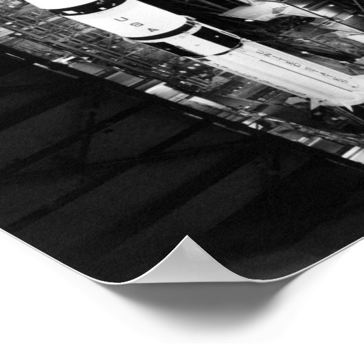 Saturn 1B Booster für Apollo-Soyuz-Test-Projekt Poster (Ecke)