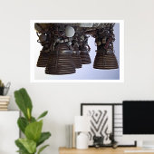 Saturn 5 Motor Poster (Heimbüro)