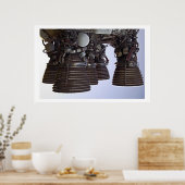 Saturn 5 Motor Poster (Küche)