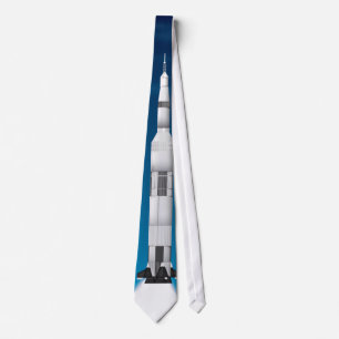 Saturn-5-Weltraumrakete Krawatte