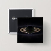Saturn Aglow Pinback Button (Vorne & Hinten)