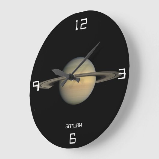 Saturn Astronomical Wall Clock Große Wanduhr (Winkel)