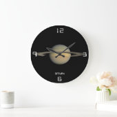 Saturn Astronomical Wall Clock Große Wanduhr (Zuhause)