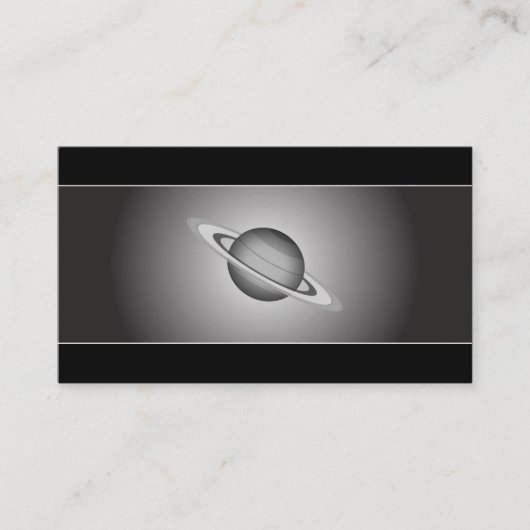 Saturn - Astronomie Visitenkarte (Vorderseite)