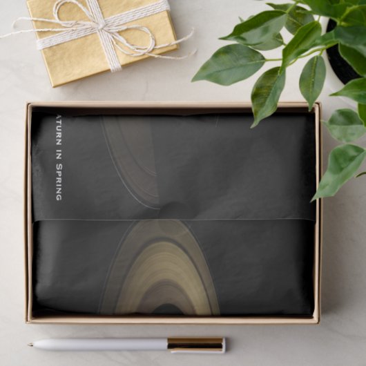 Saturn bei Spring Equinox, Cassini Decoupage Seidenpapier (Geschenk)