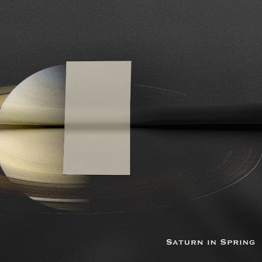 Saturn bei Spring Equinox, Cassini Decoupage Seidenpapier