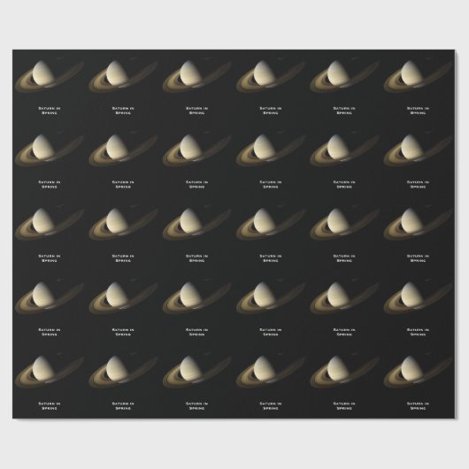 Saturn bei Spring Equinox, Cassini-Huygens Geschenkpapier (Flach)