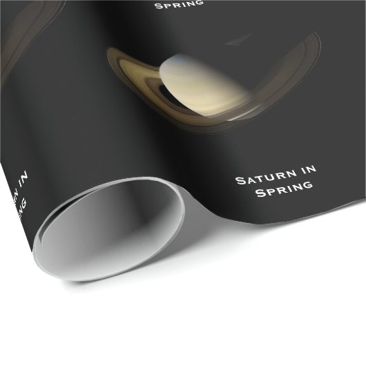 Saturn bei Spring Equinox, Cassini-Huygens Geschenkpapier (Rolleneckpunkt)