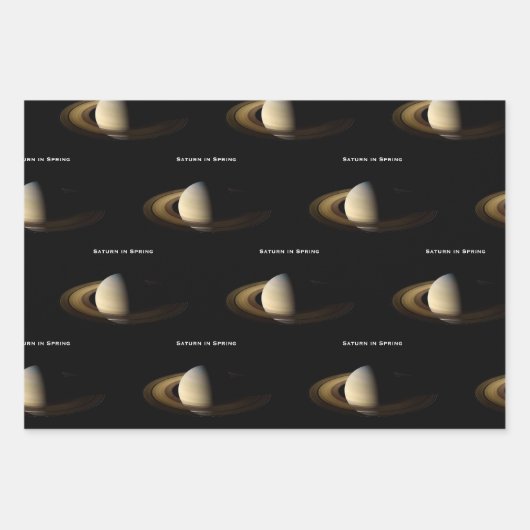 Saturn bei Spring Equinox, Cassini-Huygens Geschenkpapier Set (Vorderseite 2)