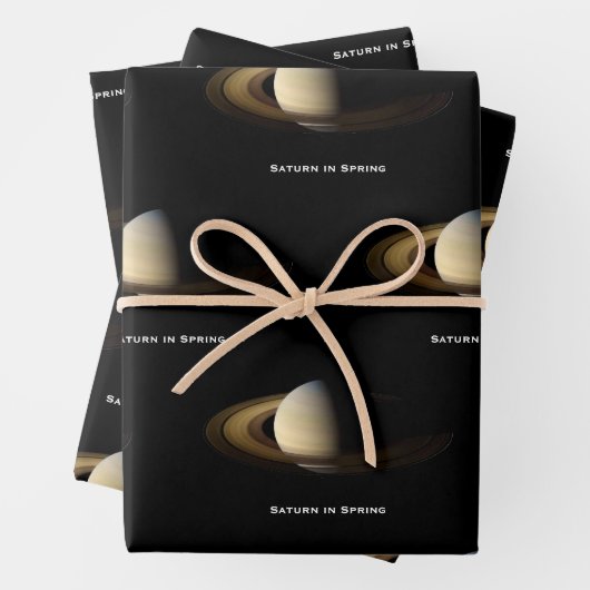 Saturn bei Spring Equinox, Cassini-Huygens Geschenkpapier Set (Beispiel)