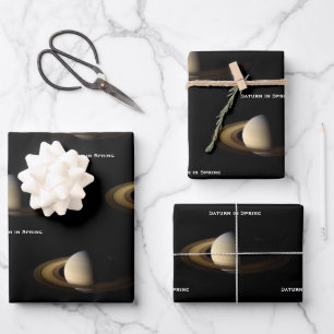 Saturn bei Spring Equinox, Cassini-Huygens Geschenkpapier Set