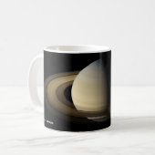 Saturn bei Spring Equinox, Cassini-Huygens Kaffeetasse (Vorderseite Links)