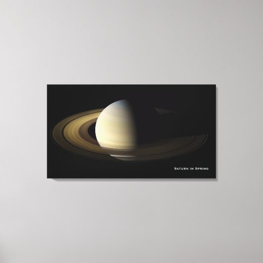 Saturn bei Spring Equinox, Cassini-Huygens Leinwanddruck (Vorderseite)