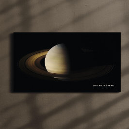 Saturn bei Spring Equinox, Cassini-Huygens Leinwanddruck