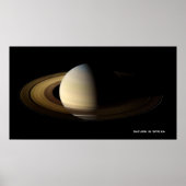 Saturn bei Spring Equinox, Cassini-Huygens Poster (Vorne)