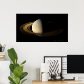 Saturn bei Spring Equinox, Cassini-Huygens Poster (Heimbüro)