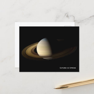 Saturn bei Spring Equinox, Cassini-Huygens Postkarte