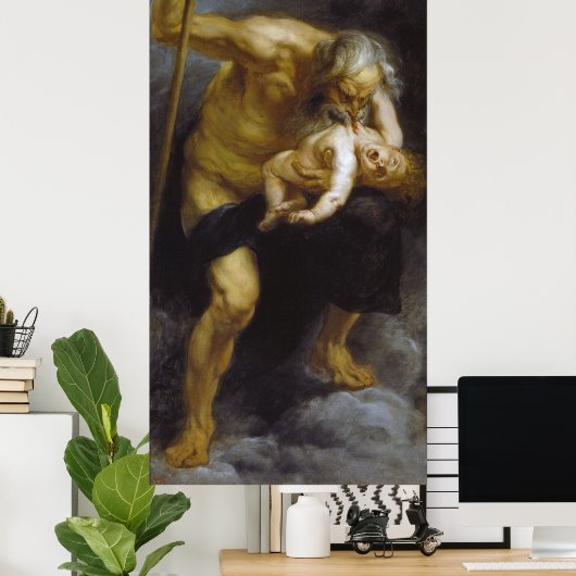 Saturn beklagt einen Söhne von Peter P Ruebens Poster (Heimbüro)