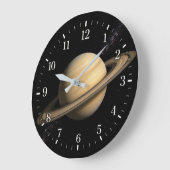 Saturn Clock 2026 Version Große Wanduhr (Winkel)