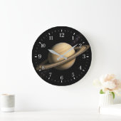 Saturn Clock 2026 Version Große Wanduhr (Zuhause)
