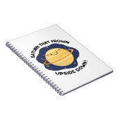 Saturn, der den Sonnenplaneten auf den Kopf gestel Notizblock (Rechte Seite)