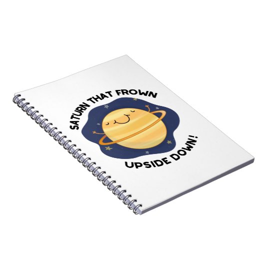 Saturn, der den Sonnenplaneten auf den Kopf gestel Notizblock (Rechte Seite)