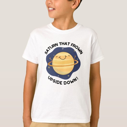Saturn, der den Sonnenplaneten auf den Kopf gestel T-Shirt (Vorderseite)