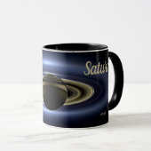 Saturn. Der Tag Erde lächelte Tasse (VorderseiteRechts)