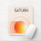 Saturn - Die Ringed Planet Space Art. Mousepad (Mit Mouse)