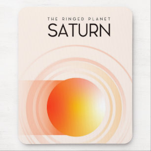 Saturn - Die Ringed Planet Space Art. Mousepad