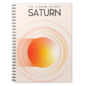Saturn - Die Ringed Planet Space Art. Notizblock (Vorderseite)