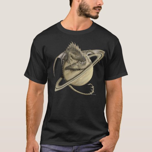 Saturn-Drache-T - Shirt (Vorderseite)