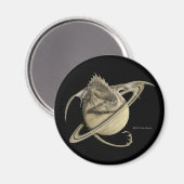 Saturn Dragon Magnet (Vorderseite/Rückseite)
