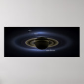 Saturn Eclipse 3 - gekennzeichnet Poster (Vorne)