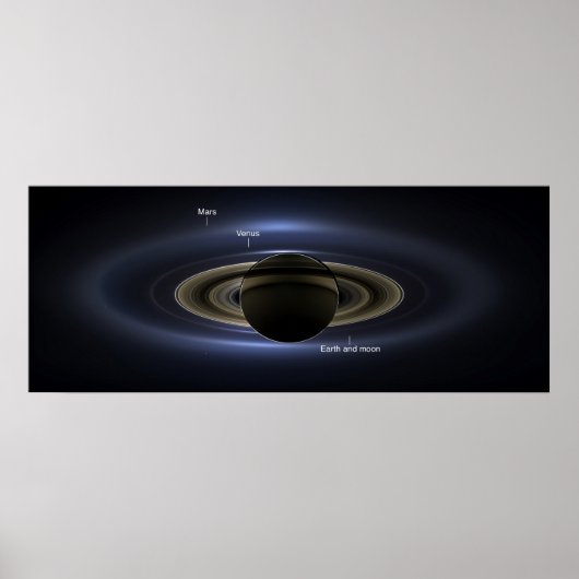Saturn Eclipse 3 - gekennzeichnet Poster (Vorne)