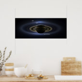 Saturn Eclipse 3 - gekennzeichnet Poster (Küche)